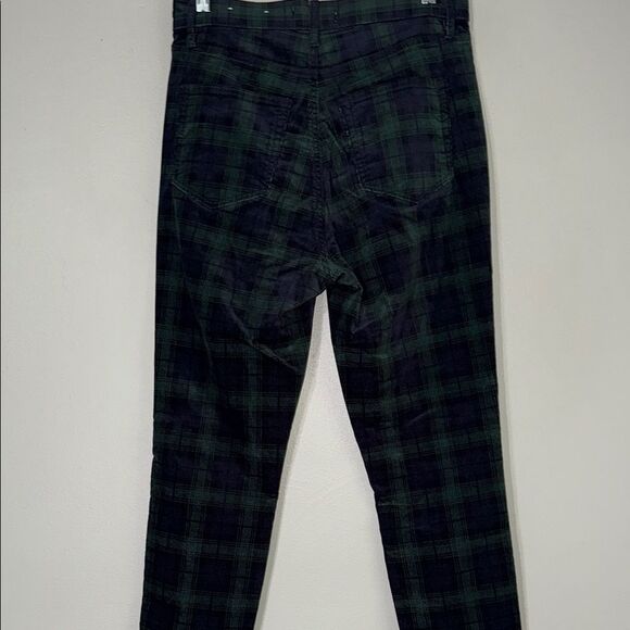 LOFT Plaid Velvet Skinny Pants 4/27 - Picture 9 of 10